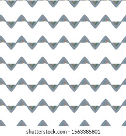 Seamless vector pattern in geometric ornamental style