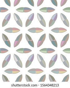 Seamless vector pattern in geometric ornamental style