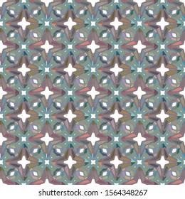 Seamless vector pattern in geometric ornamental style