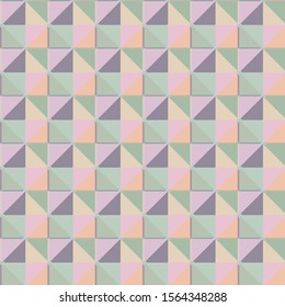 Seamless vector pattern in geometric ornamental style