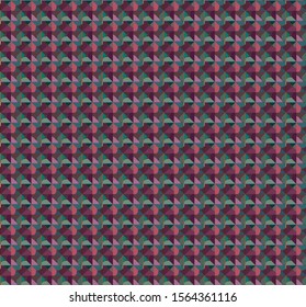 Seamless vector pattern in geometric ornamental style