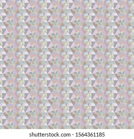 Seamless vector pattern in geometric ornamental style