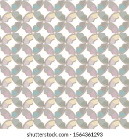 Seamless vector pattern in geometric ornamental style