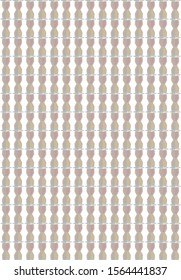 Seamless vector pattern in geometric ornamental style