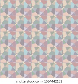 Seamless vector pattern in geometric ornamental style