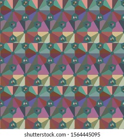 Seamless vector pattern in geometric ornamental style