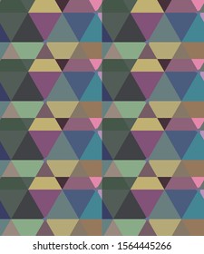 Seamless vector pattern in geometric ornamental style
