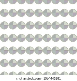 Seamless vector pattern in geometric ornamental style