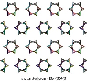 Seamless vector pattern in geometric ornamental style