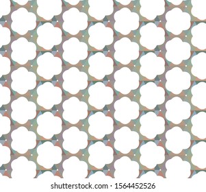Seamless vector pattern in geometric ornamental style
