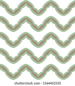 Seamless vector pattern in geometric ornamental style