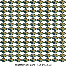 Seamless vector pattern in geometric ornamental style