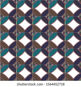 Seamless vector pattern in geometric ornamental style