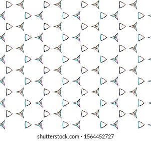 Seamless vector pattern in geometric ornamental style