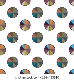 Seamless vector pattern in geometric ornamental style