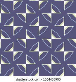 Seamless vector pattern in geometric ornamental style