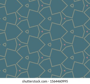 Seamless vector pattern in geometric ornamental style
