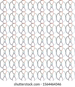 Seamless vector pattern in geometric ornamental style