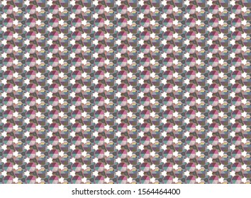 Seamless vector pattern in geometric ornamental style