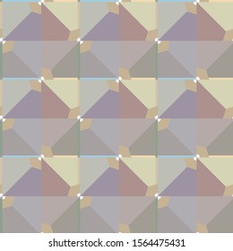 Seamless vector pattern in geometric ornamental style