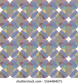Seamless vector pattern in geometric ornamental style