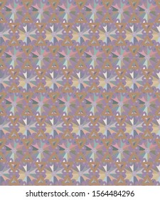 Seamless vector pattern in geometric ornamental style