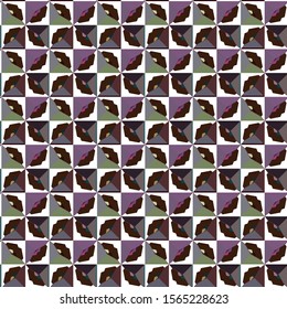 Seamless vector pattern in geometric ornamental style
