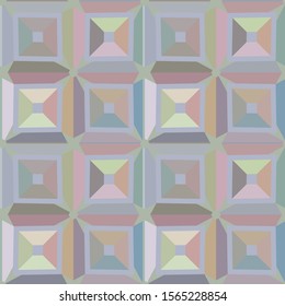 Seamless vector pattern in geometric ornamental style