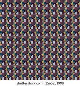 Seamless vector pattern in geometric ornamental style