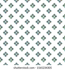 Seamless vector pattern in geometric ornamental style