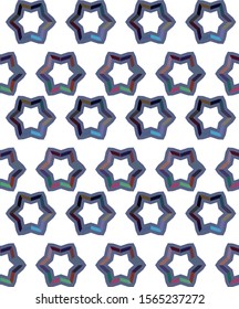 Seamless vector pattern in geometric ornamental style