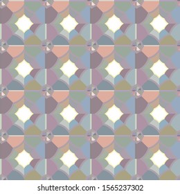Seamless vector pattern in geometric ornamental style