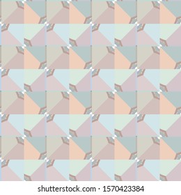 Seamless vector pattern in geometric ornamental style