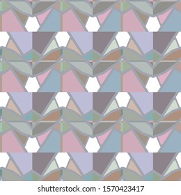 Seamless vector pattern in geometric ornamental style