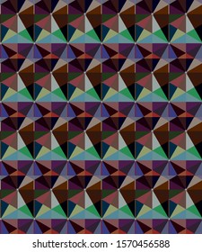 Seamless vector pattern in geometric ornamental style