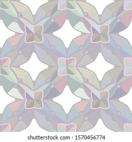 Seamless vector pattern in geometric ornamental style