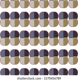 Seamless vector pattern in geometric ornamental style