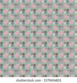 Seamless vector pattern in geometric ornamental style