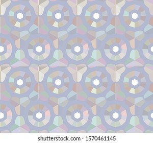 Seamless vector pattern in geometric ornamental style