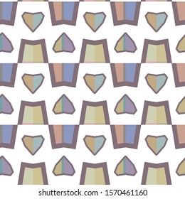 Seamless vector pattern in geometric ornamental style