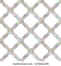 Seamless vector pattern in geometric ornamental style