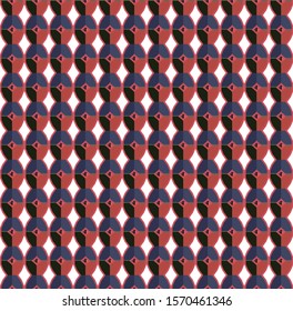 Seamless vector pattern in geometric ornamental style