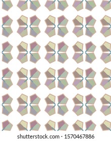 Seamless vector pattern in geometric ornamental style