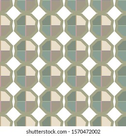 Seamless vector pattern in geometric ornamental style