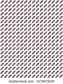 Seamless vector pattern in geometric ornamental style