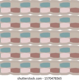 Seamless vector pattern in geometric ornamental style
