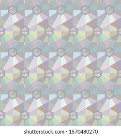 Seamless vector pattern in geometric ornamental style