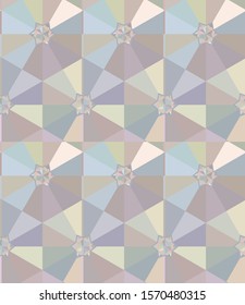 Seamless vector pattern in geometric ornamental style