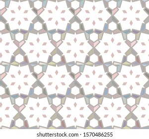 Seamless vector pattern in geometric ornamental style