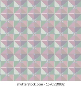 Seamless vector pattern in geometric ornamental style